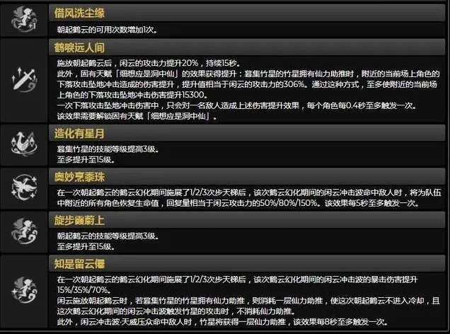 原神閑云命之座效果是什么，閑云命之座的功能及效果詳解