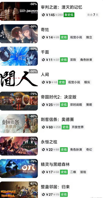 steam秋季促銷推薦游戲有哪些，最值得購買的steam秋季促銷游戲推薦