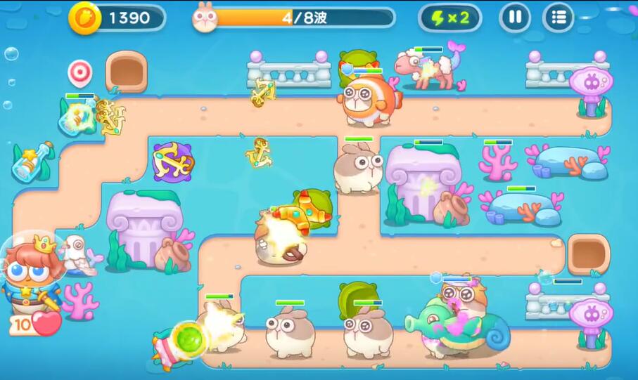 保衛(wèi)蘿卜4海的閨女73關(guān)攻略，海的閨女第73關(guān)攻略